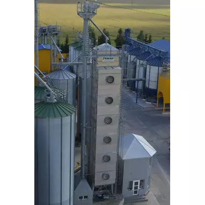 Стационарная прямоточная зерносушилка